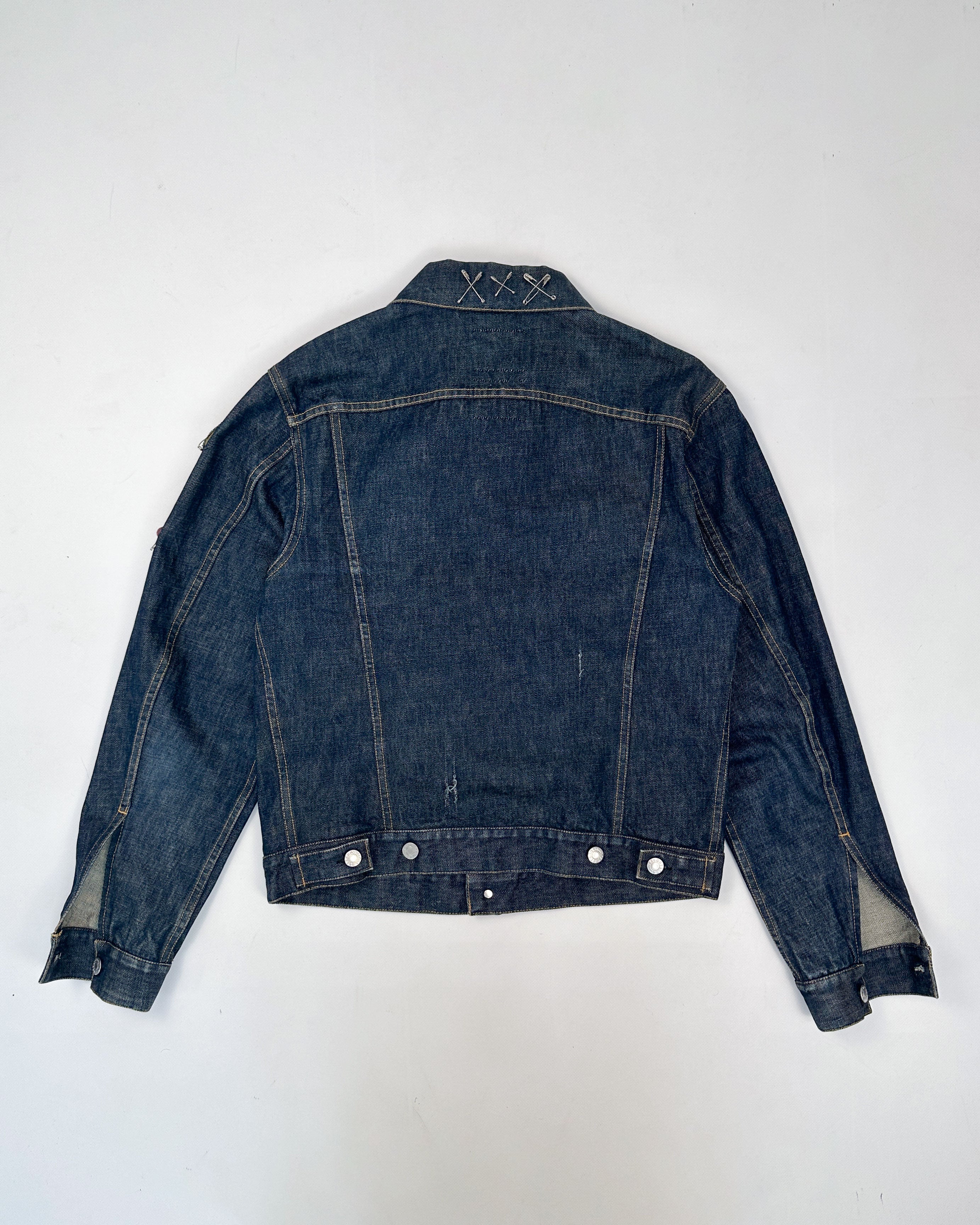 Helmut Lang Custom Distressed Classic Denim Jacket 1999 – Vintage TTS