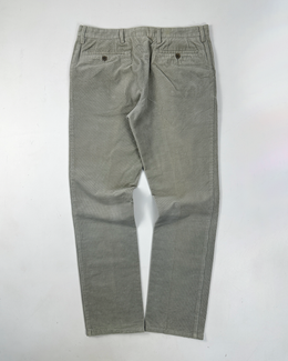 Raf By Raf Simons Pearl Grey Textured Pants 2000's