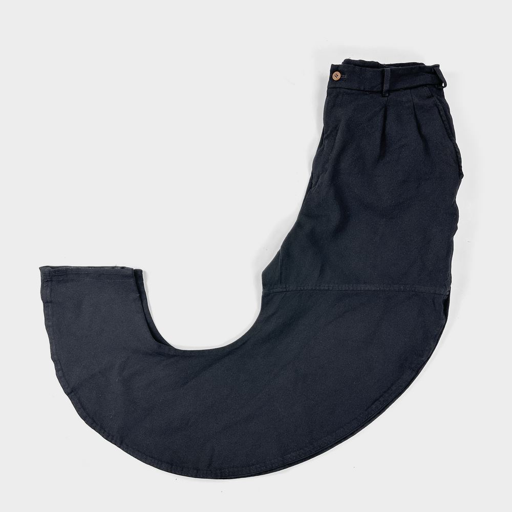 Comme Des Garçons "Banana-Shape" Black Pants 2000's