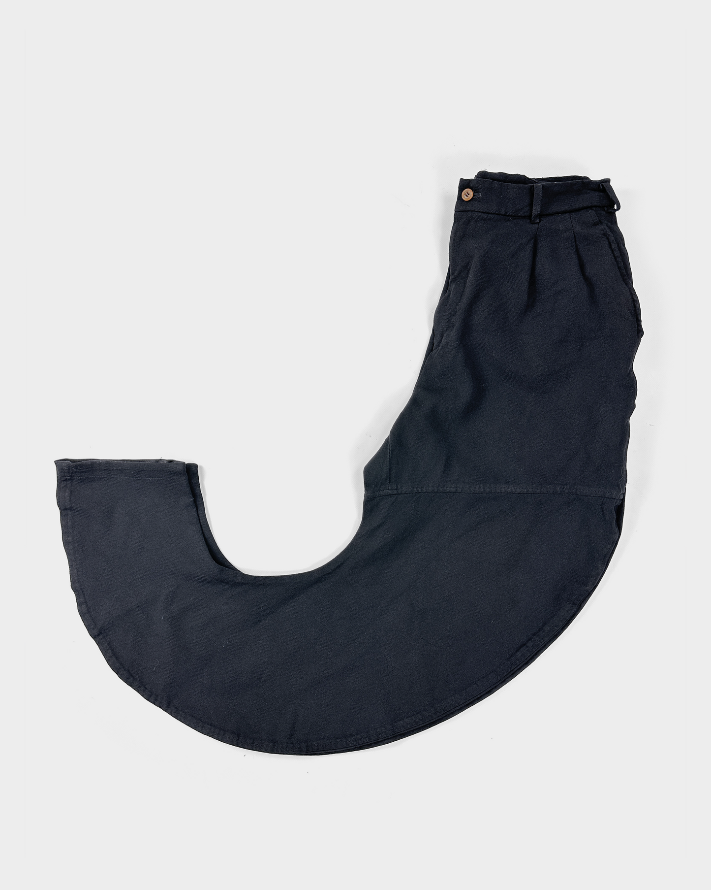 Comme Des Garçons "Banana-Shape" Black Pants 2000's