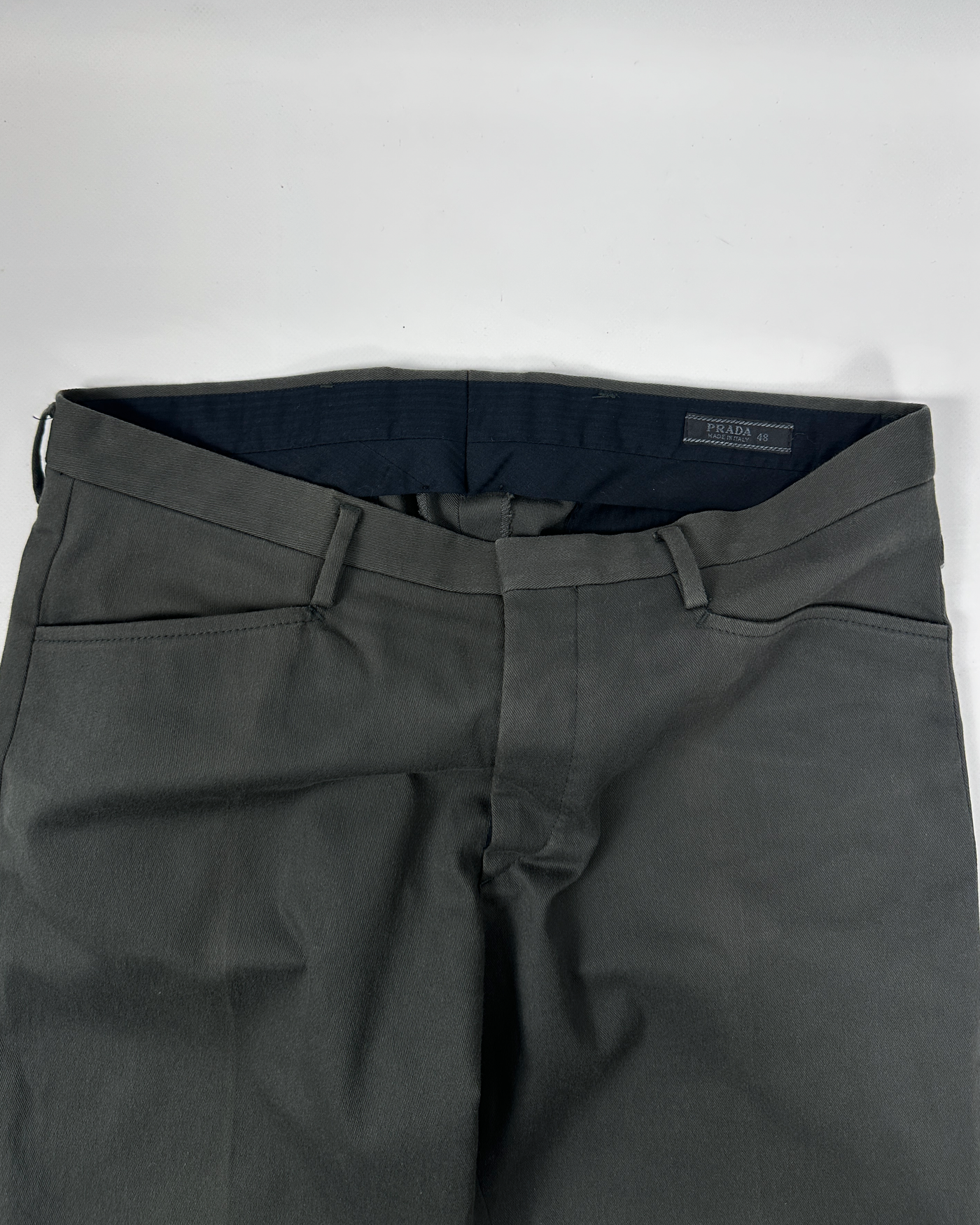 Prada Deep Green Chino Pants 2000's