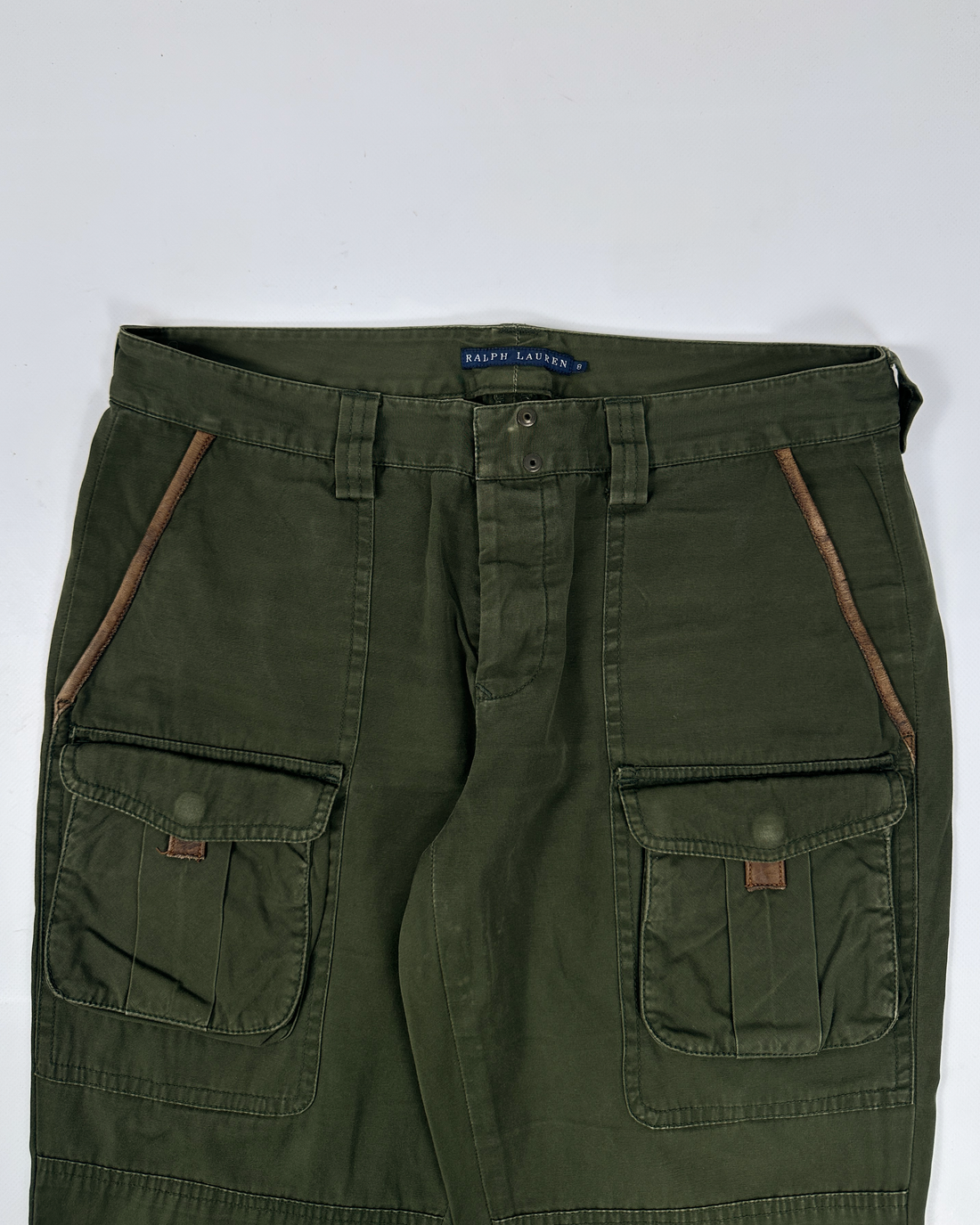 Ralph Lauren Military Green Cargo Pants 1990's