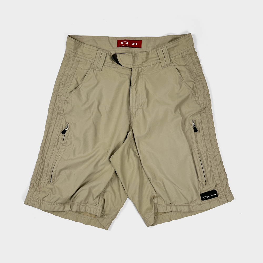 Oakley Red Core Beige Utility Light Short Pants 2000's