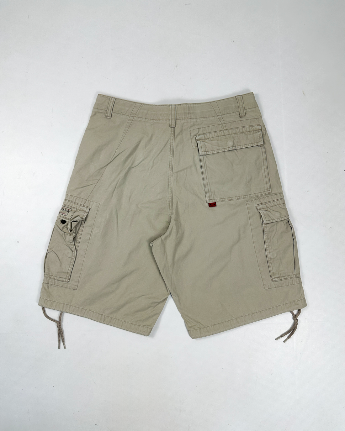 Oakley Red Core Beige Utility Shorts 2000's