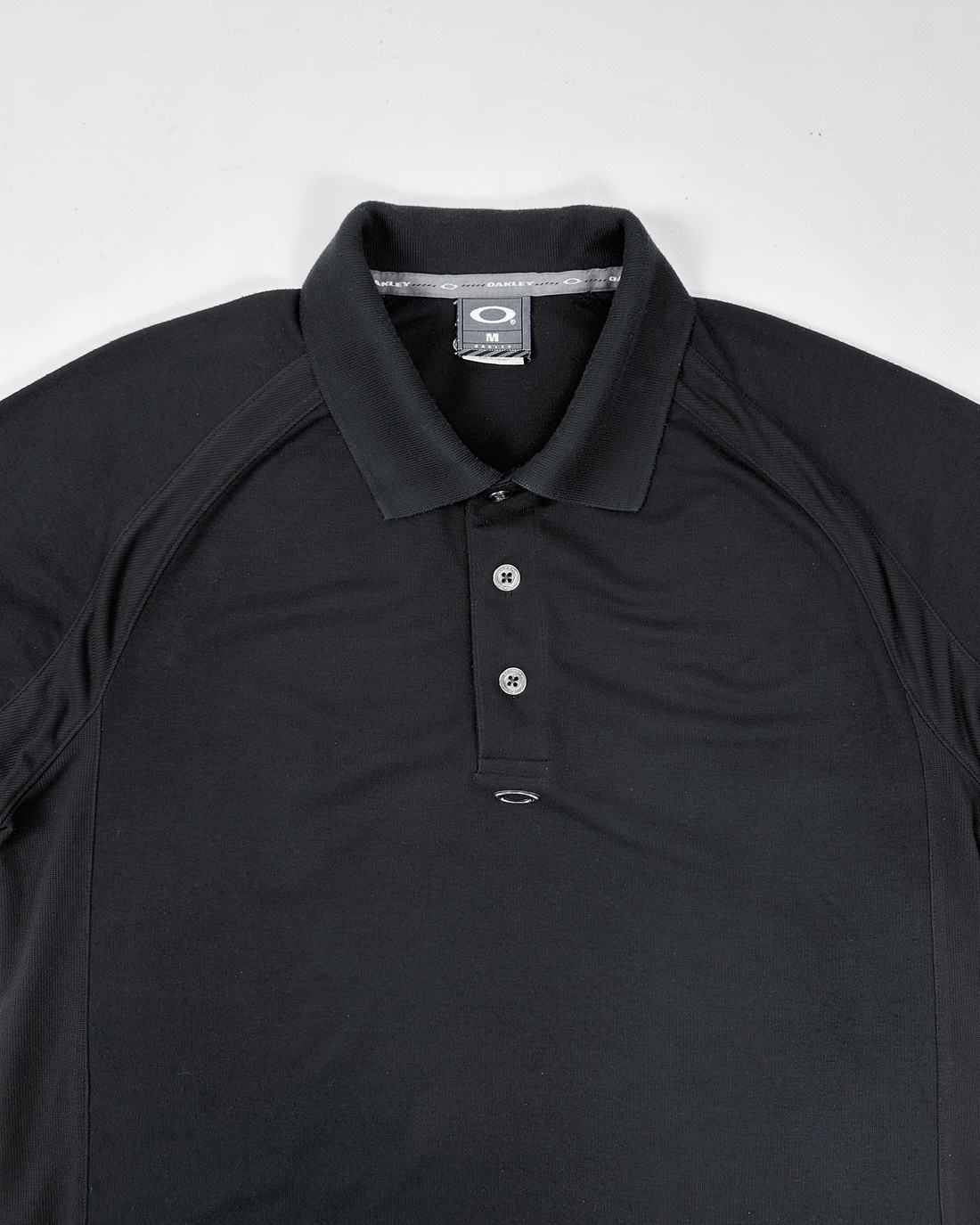 Oakley Red Core Black 2-Texture Polo Shirt 2000's