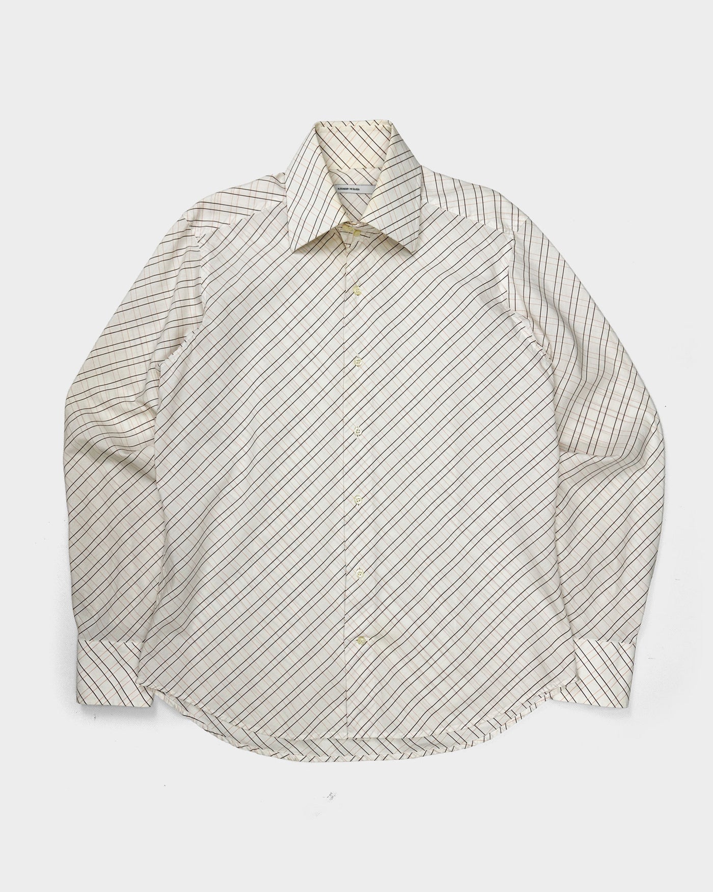 Alexander Mcqueen Multicolor Stripes Cotton Shirt 1990's