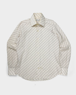 Alexander Mcqueen Multicolor Stripes Cotton Shirt 1990's