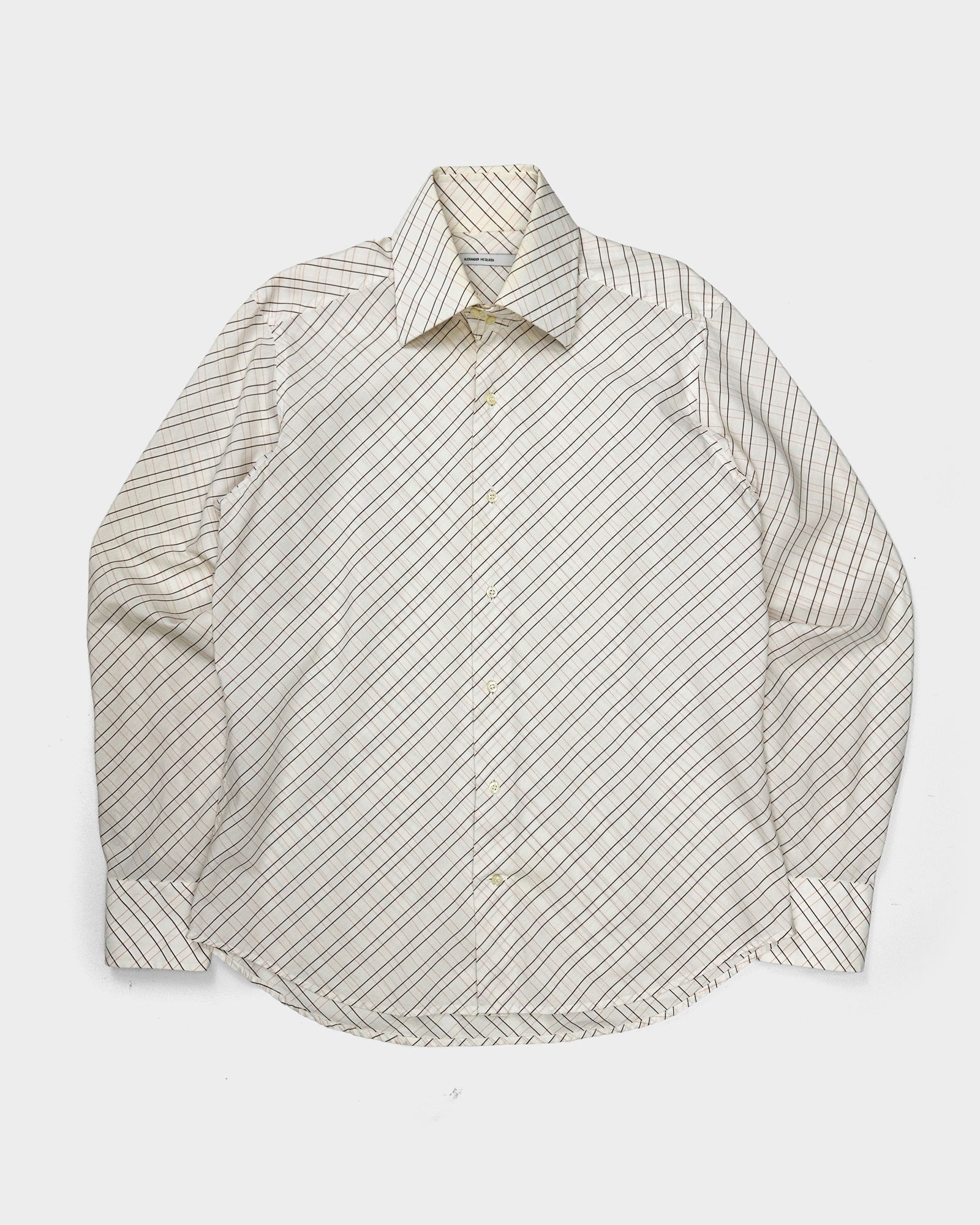 Alexander Mcqueen Multicolor Stripes Cotton Shirt 1990's