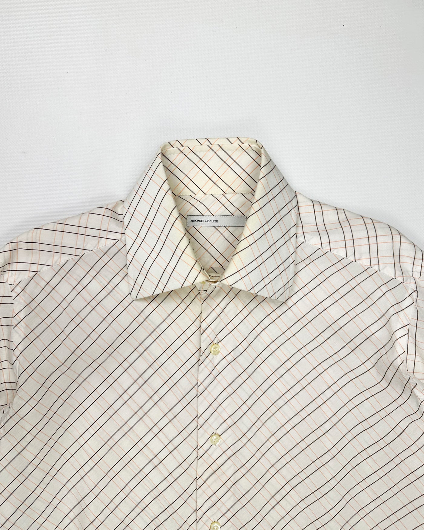 Alexander Mcqueen Multicolor Stripes Cotton Shirt 1990's