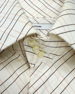 Alexander Mcqueen Multicolor Stripes Cotton Shirt 1990's