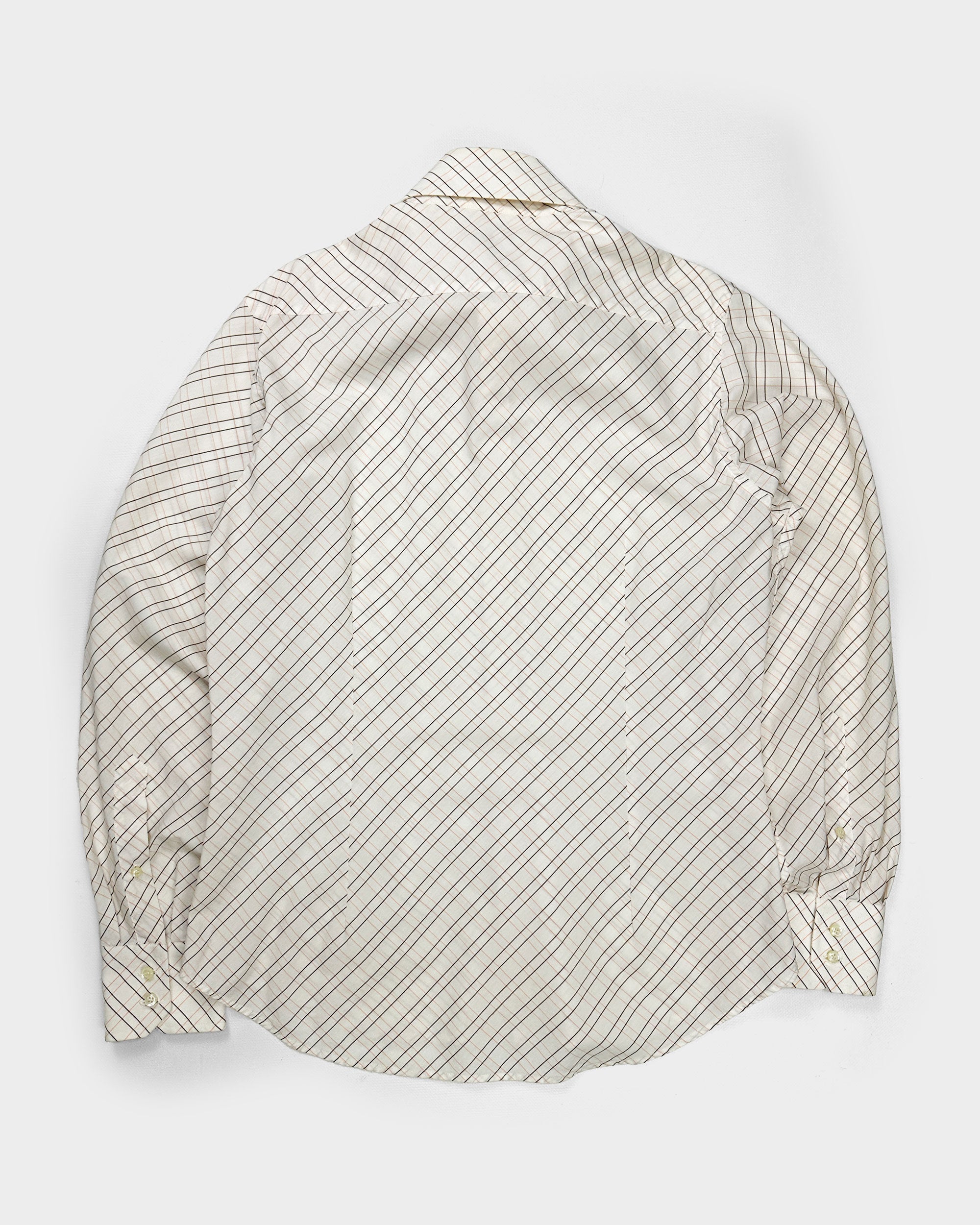 Alexander Mcqueen Multicolor Stripes Cotton Shirt 1990's