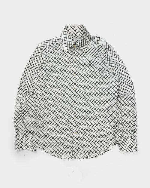 Alexander Mcqueen Black and White Cotton Shirt S/S 1999 - Vintagetts