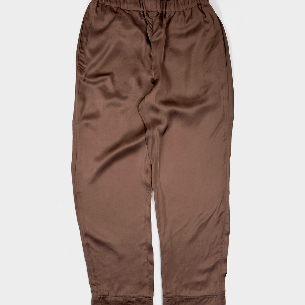 Marni Bronze Fluid Viscose Pants 2000's