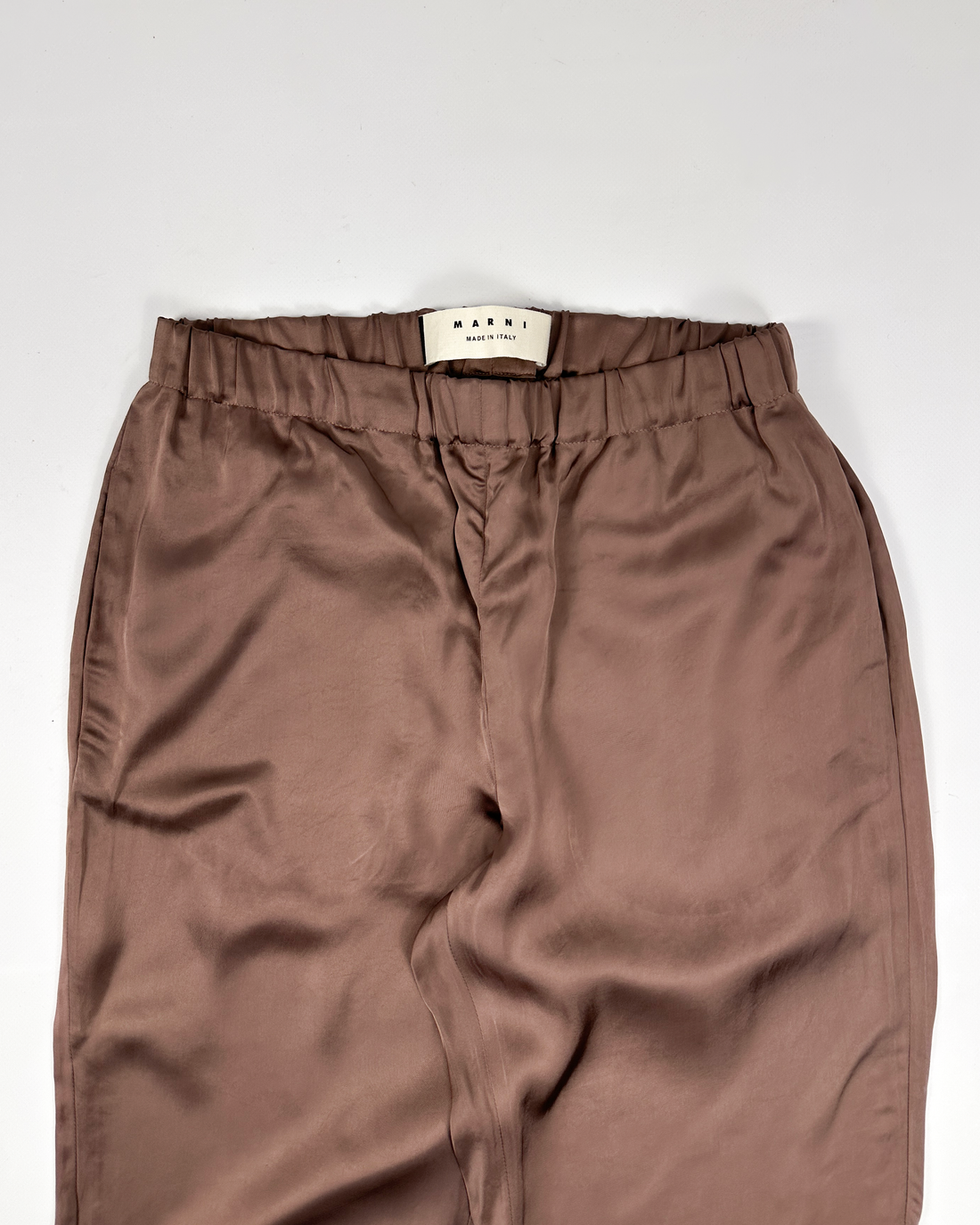 Marni Bronze Fluid Viscose Pants 2000's