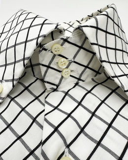 Alexander Mcqueen Black and White Cotton Shirt 1990's