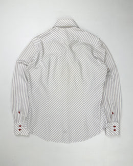 Alexander Mcqueen Red Stripes Cotton Shirt 1990's