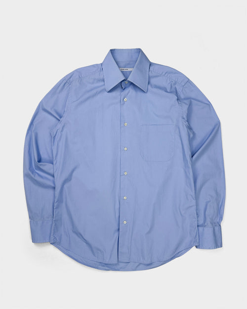 Alexander Mcqueen Blue Cotton Shirt F/W 1998 - Vintagetts