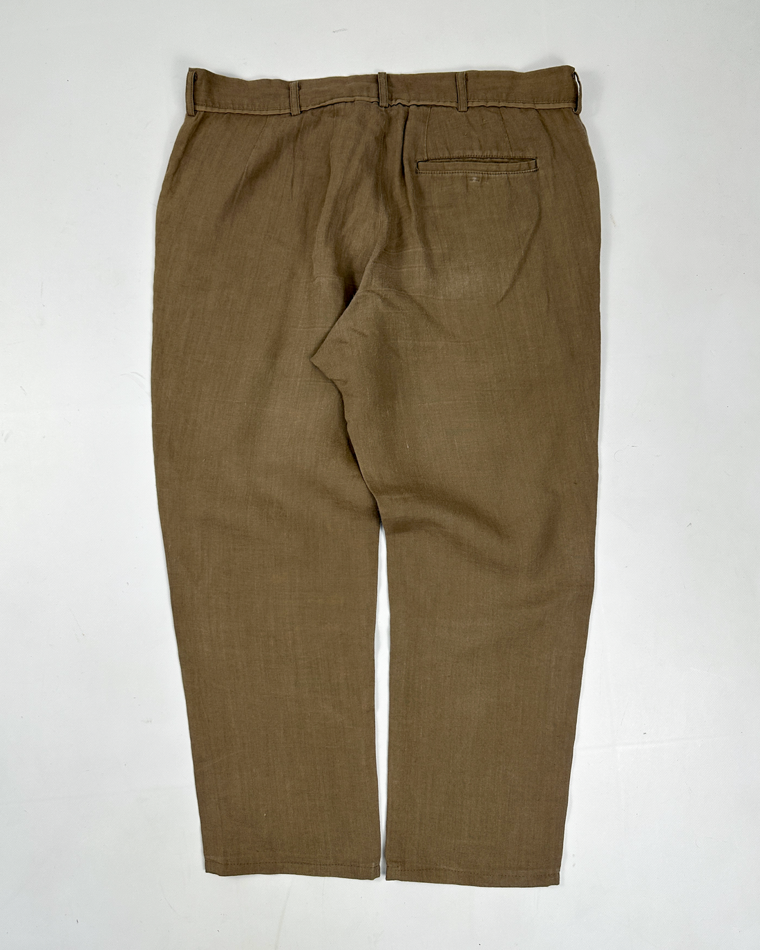 Yohji Yamamoto Linen 3/4 Beige Pants A/W 2000