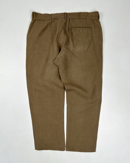 Yohji Yamamoto Linen 3/4 Beige Pants A/W 2000