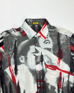 Messori Printed Linen Shirt 1990's