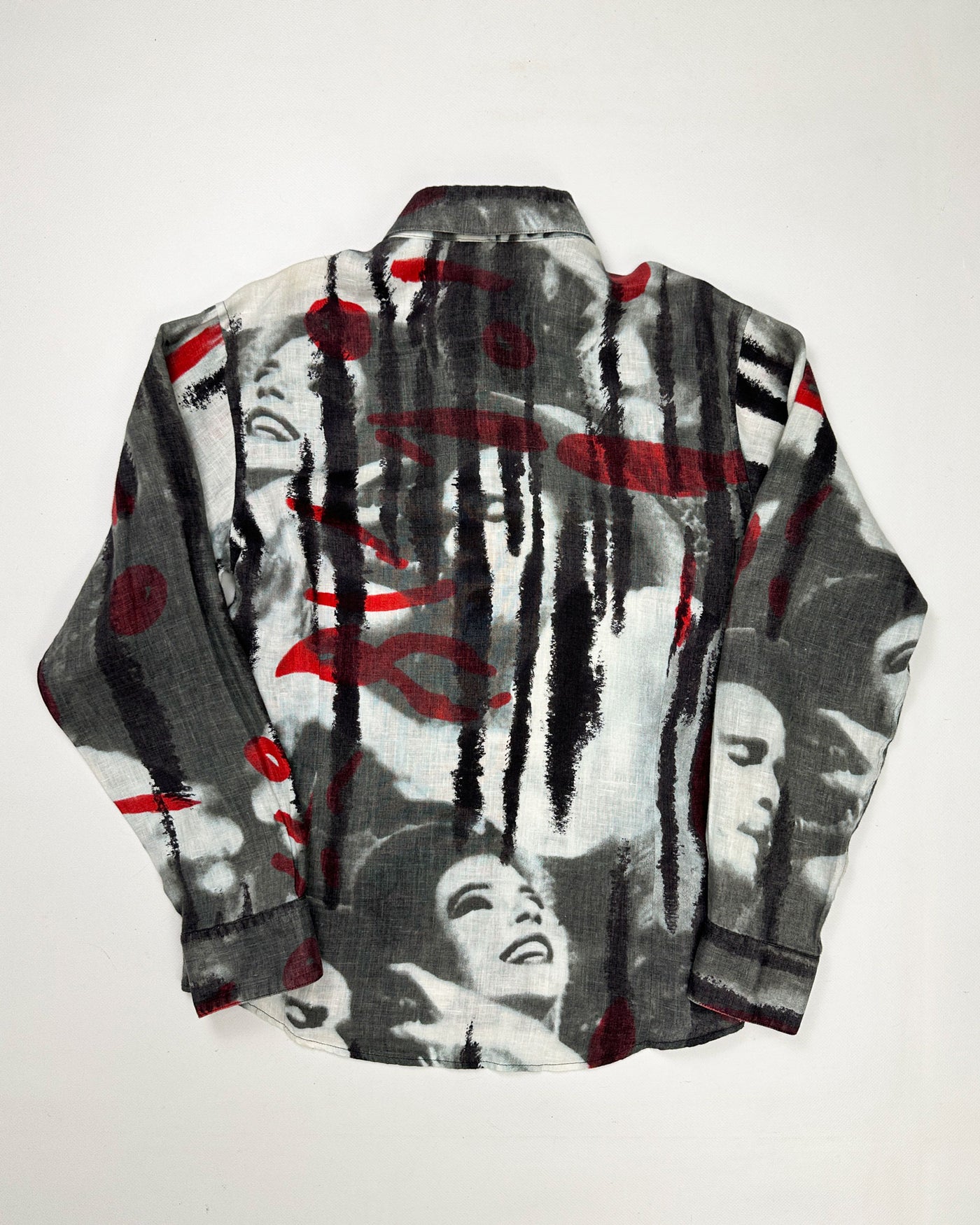 Messori Printed Linen Shirt 1990's