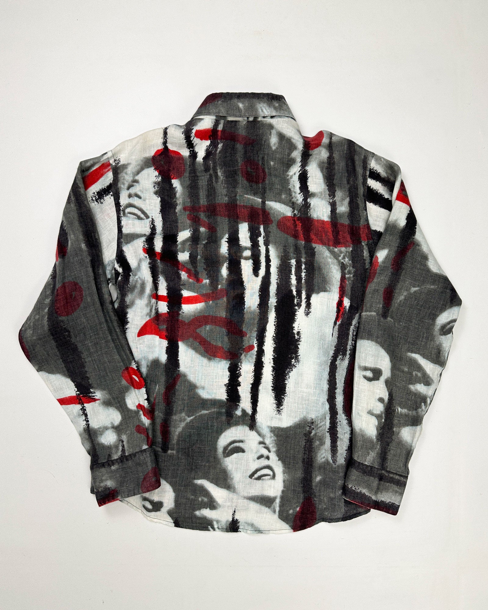 Messori Printed Linen Shirt 1990's