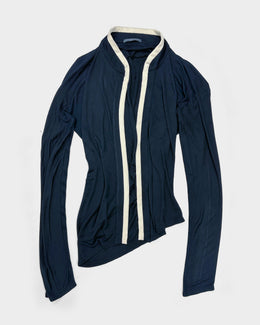 Alexander Mcqueen Asymmetric Silk Cardigan S/S 2006