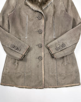 Armani Stitched Stuffed Brown Fur Coat 1990's