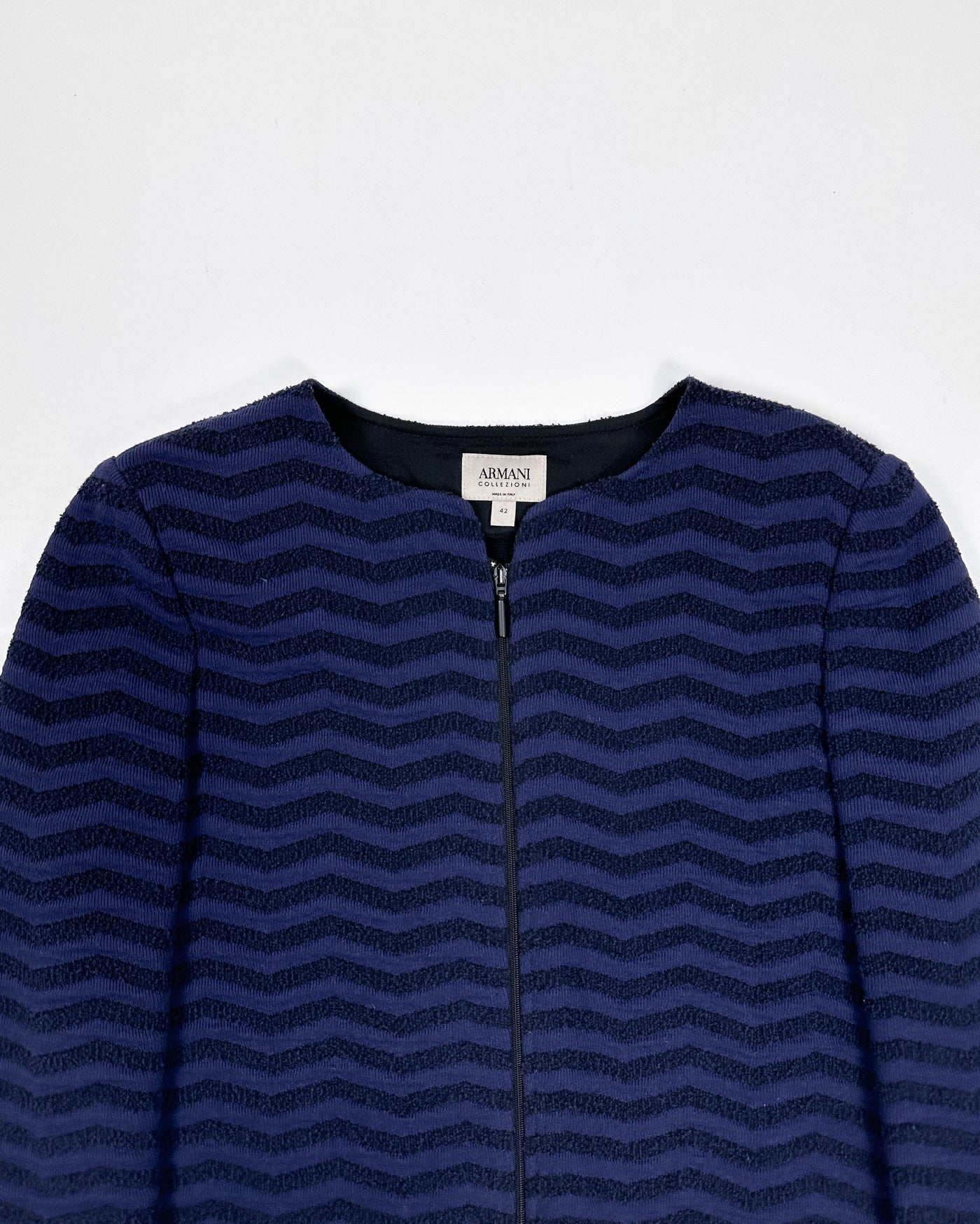 Armani "Z" Strippes Purple Zipped Jacket 1990's