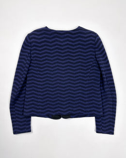 Armani "Z" Strippes Purple Zipped Jacket 1990's