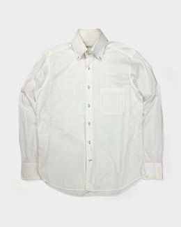 Alexander Mcqueen White Cotton Shirt 1990's