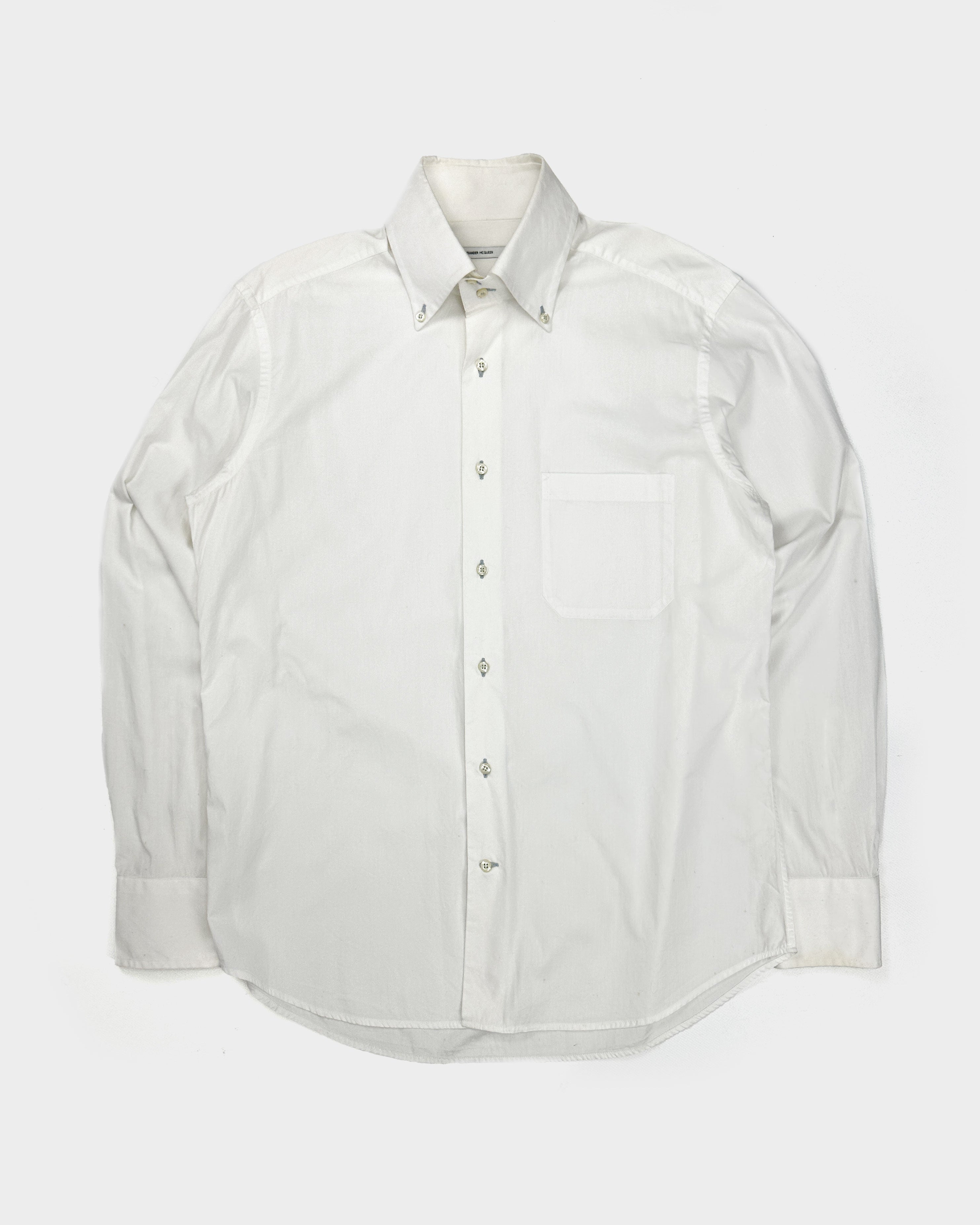 Alexander Mcqueen White Cotton Shirt 1990's