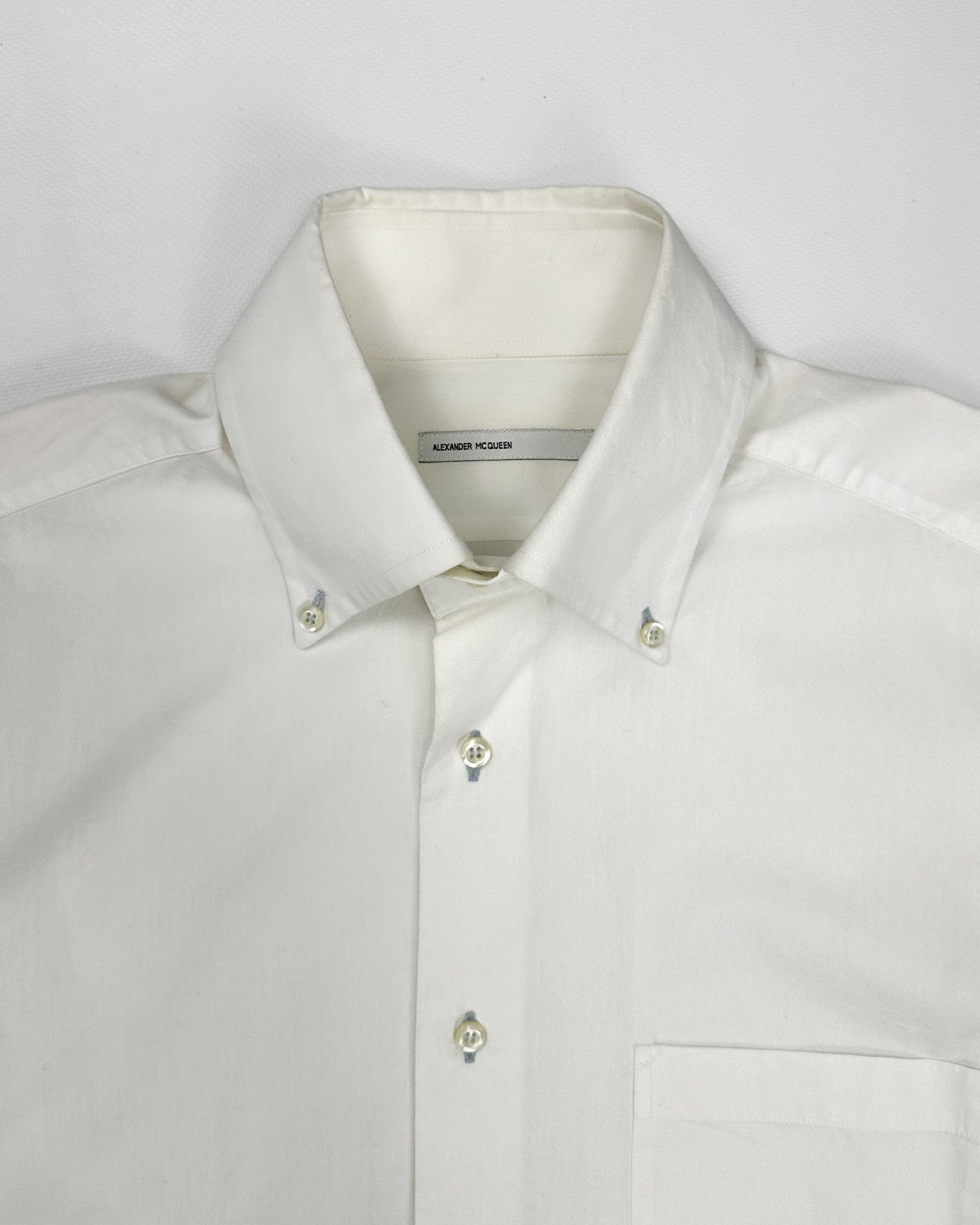 Alexander Mcqueen White Cotton Shirt 1990's
