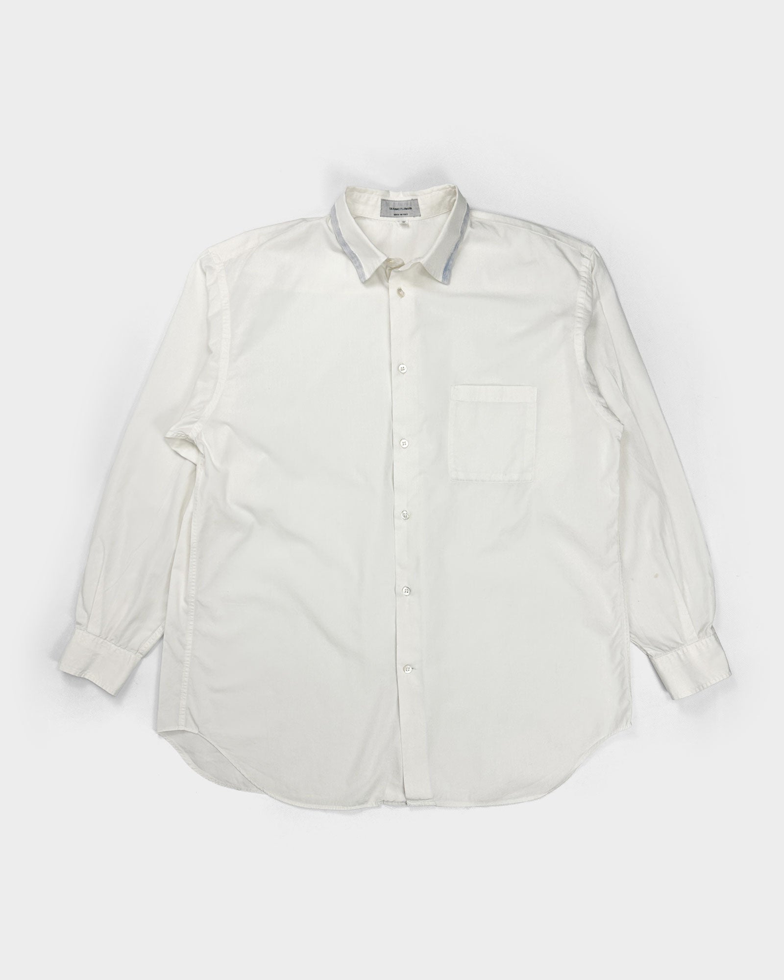 Giuliano Fujiwara White Cotton Shirt 1990's