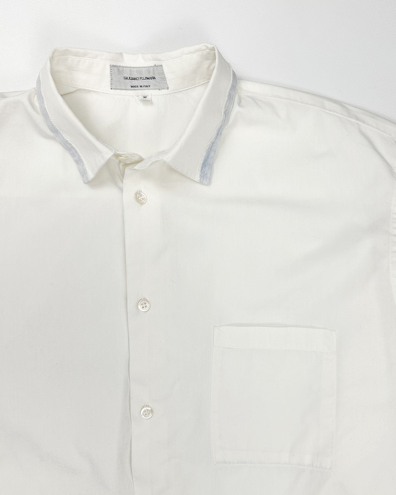 Giuliano Fujiwara White Cotton Shirt 1990's