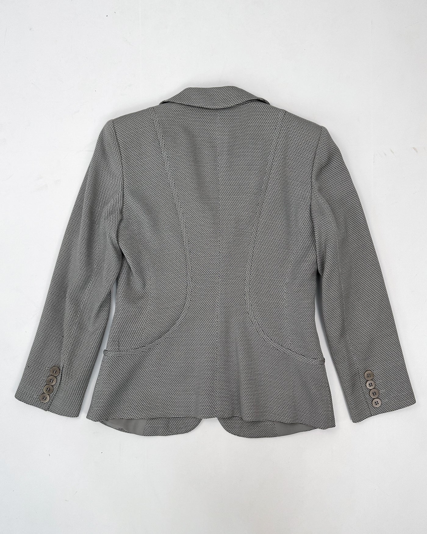 Armani Wolf Grey Textured Blazer 1990's