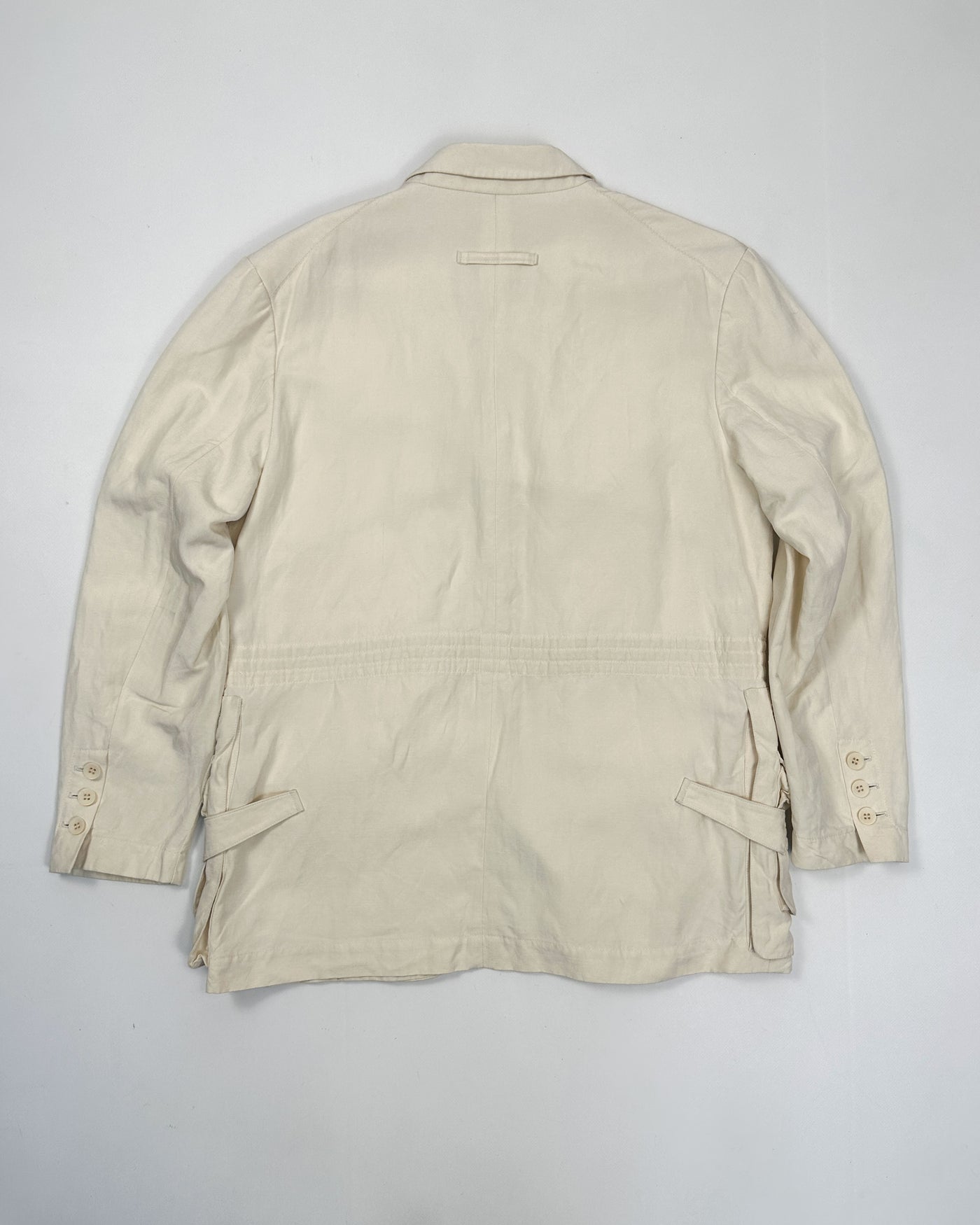 Jean Paul Gaultier Linen Multi-Pocket Blazer 1990's