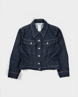 Mugler Cropped Denim Jacket 1990's