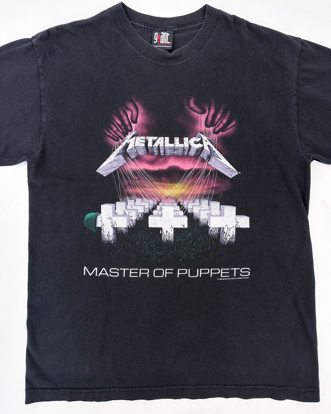 Metallica "Master of Puppets" By Giant Black Tee 1994