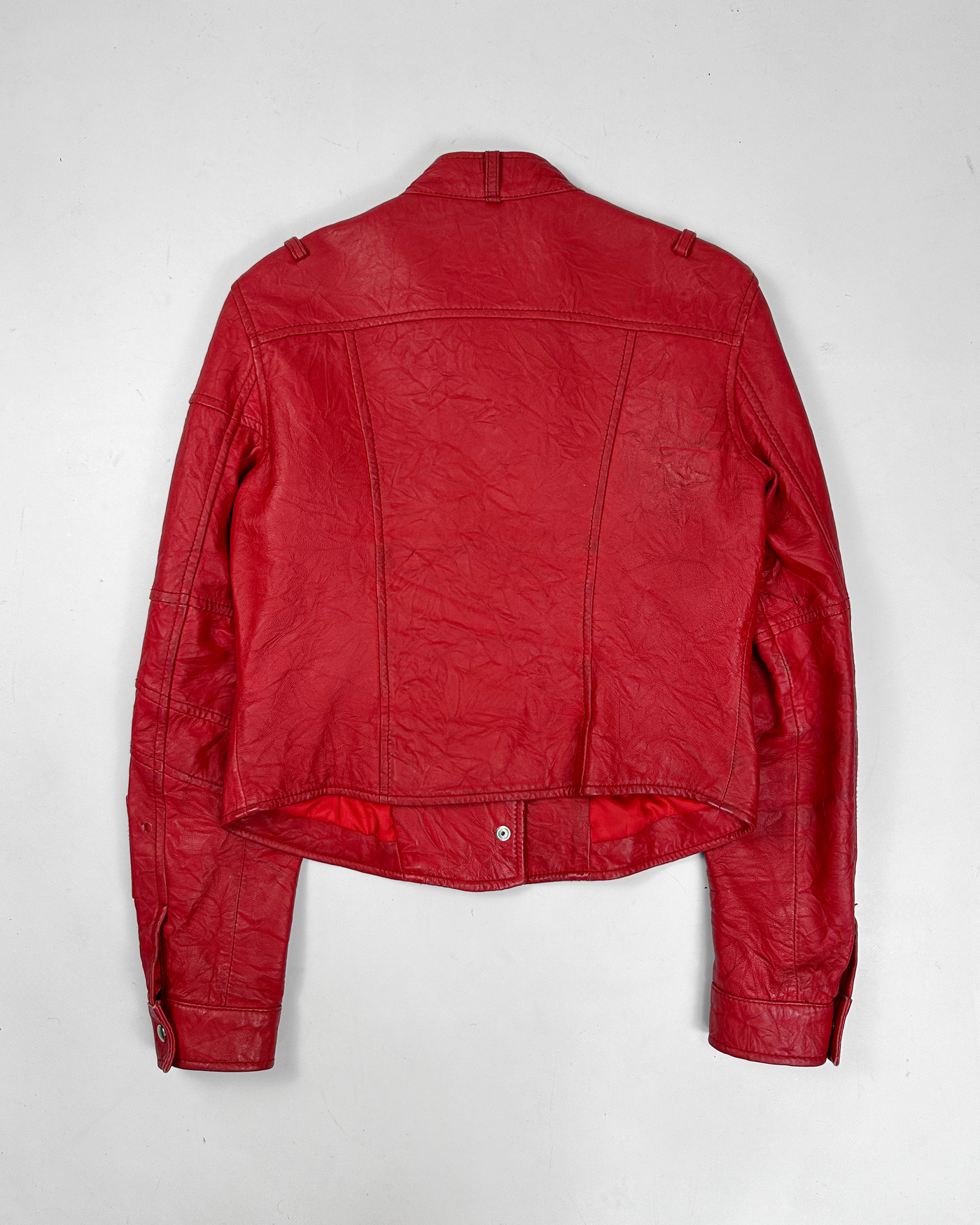 Moschino Bondage Red Leather Jacket 2000's – Vintage TTS Moschino Bondage Red Leather Jacket 2000's – Vintage TTS