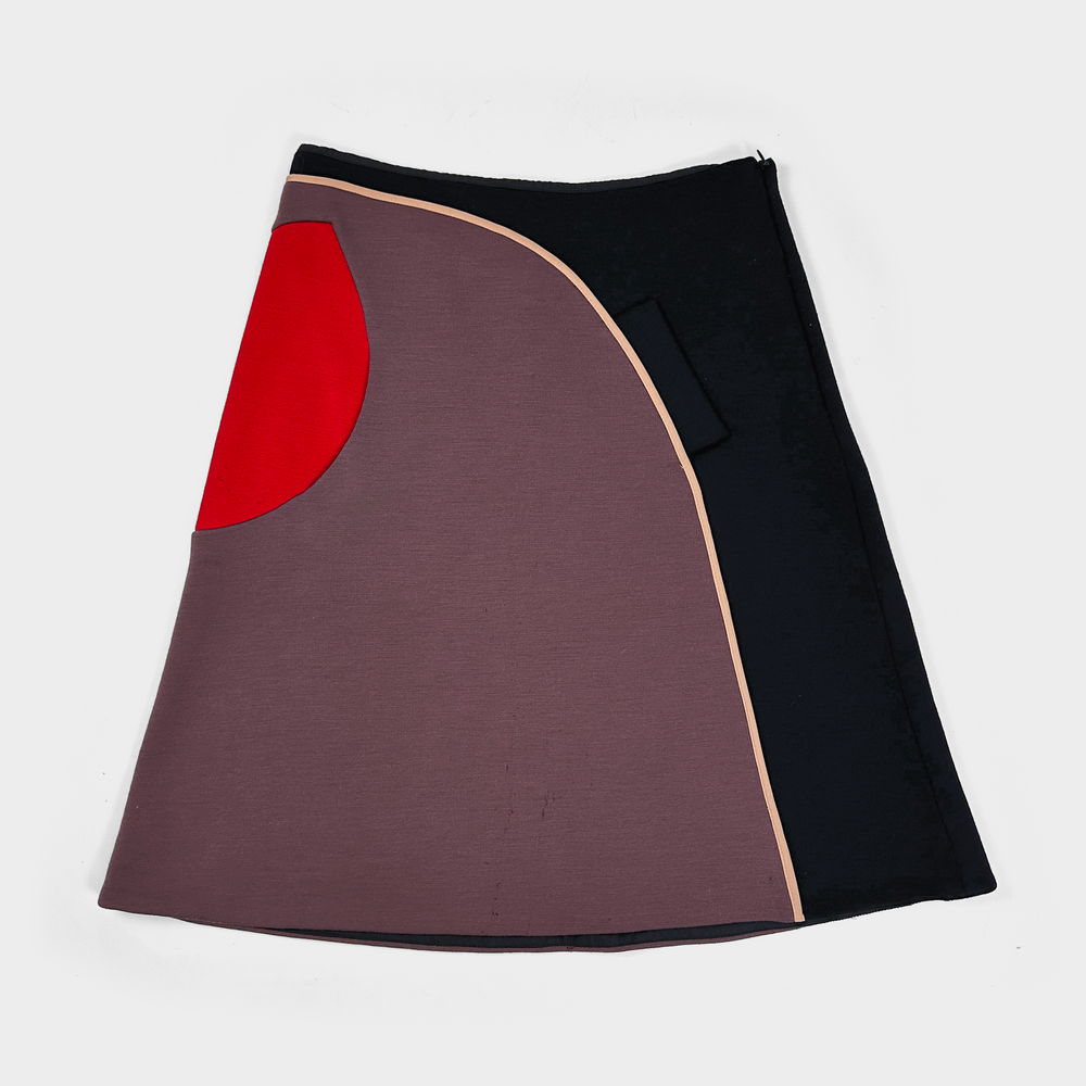 Marni Color Block Double Layer Skirt 2000's