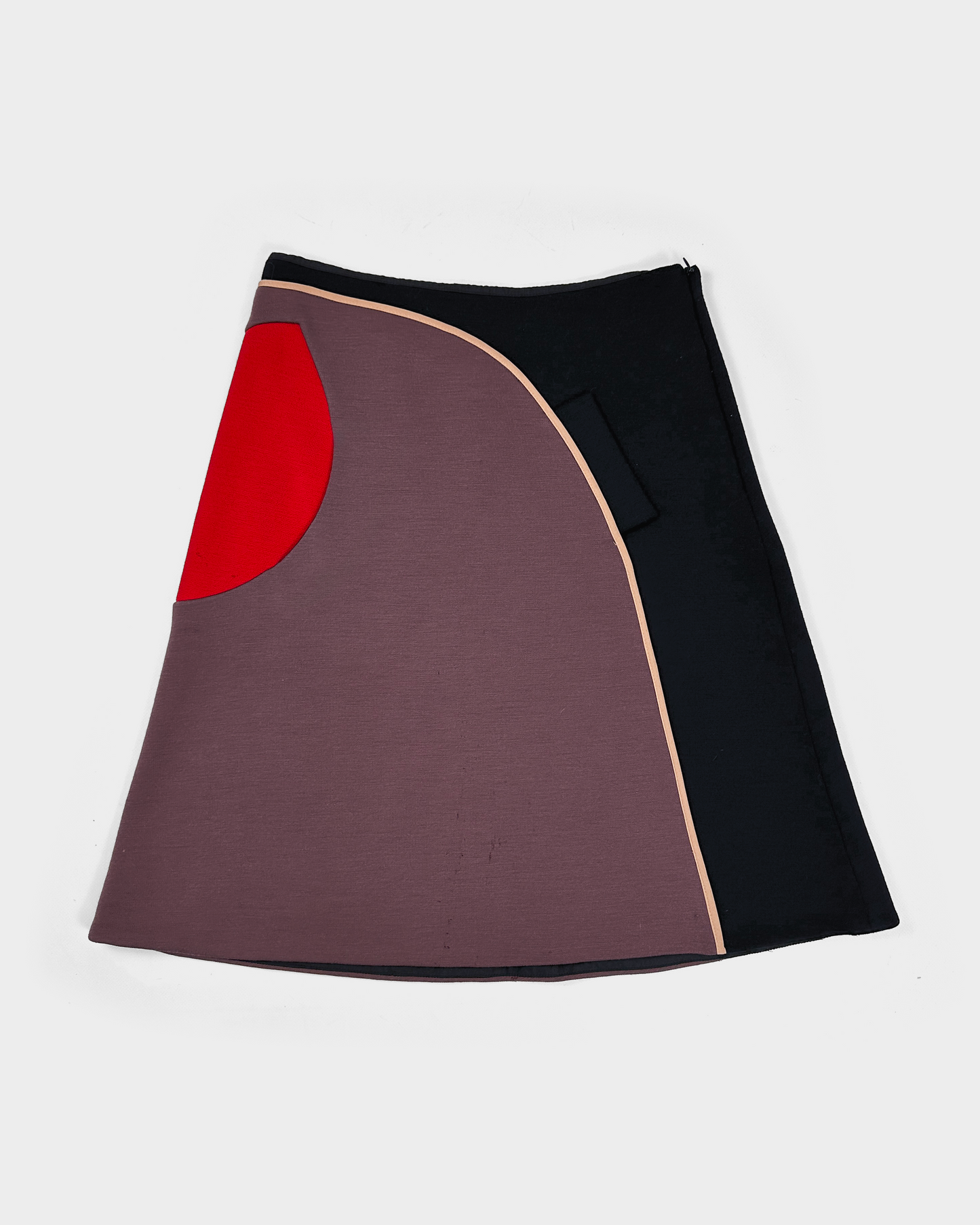 Marni Color Block Double Layer Skirt 2000's