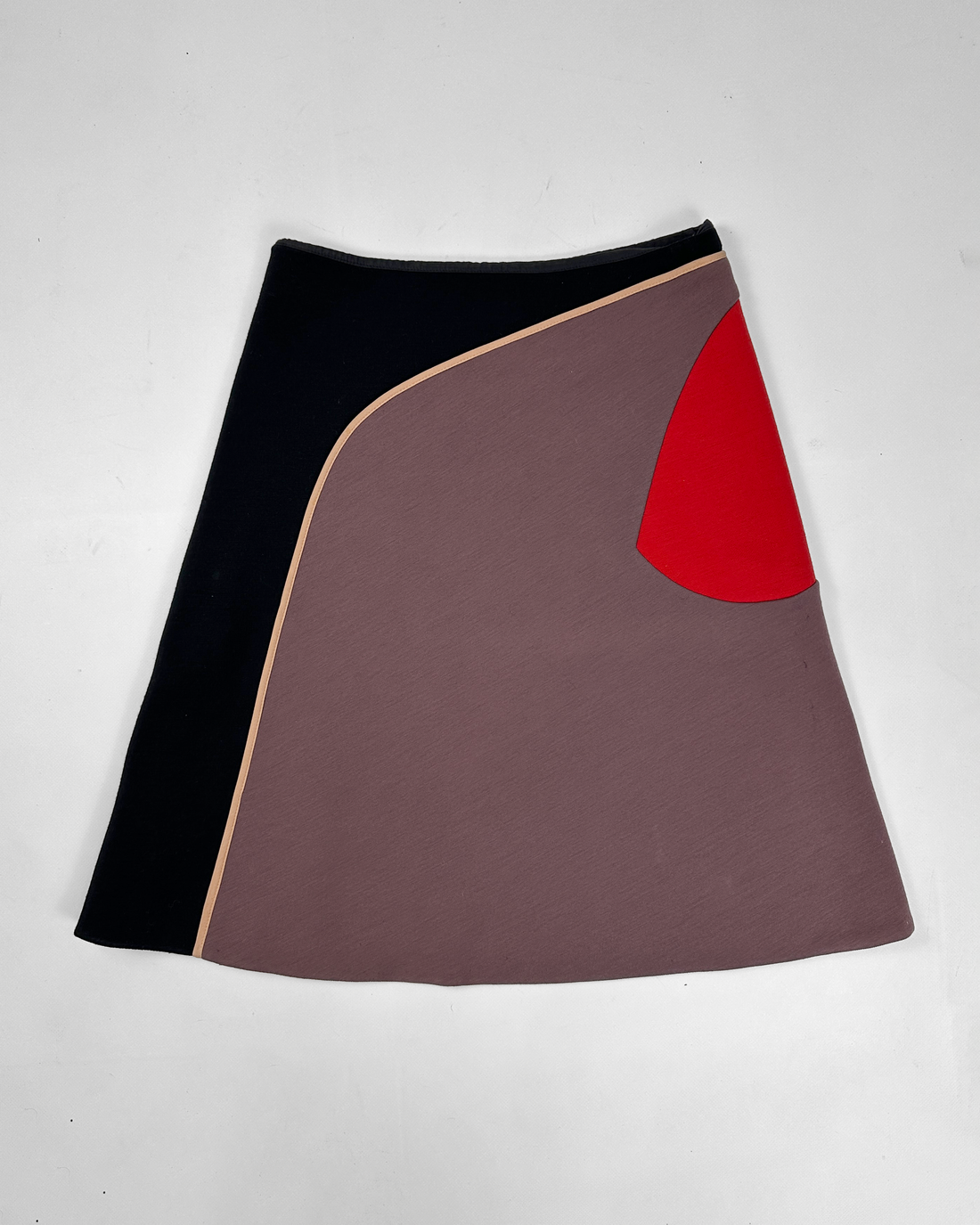 Marni Color Block Double Layer Skirt 2000's