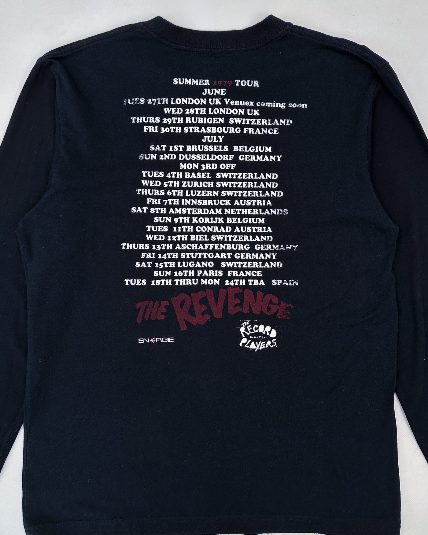 Energie The Revenge Black Tee Top 2000's