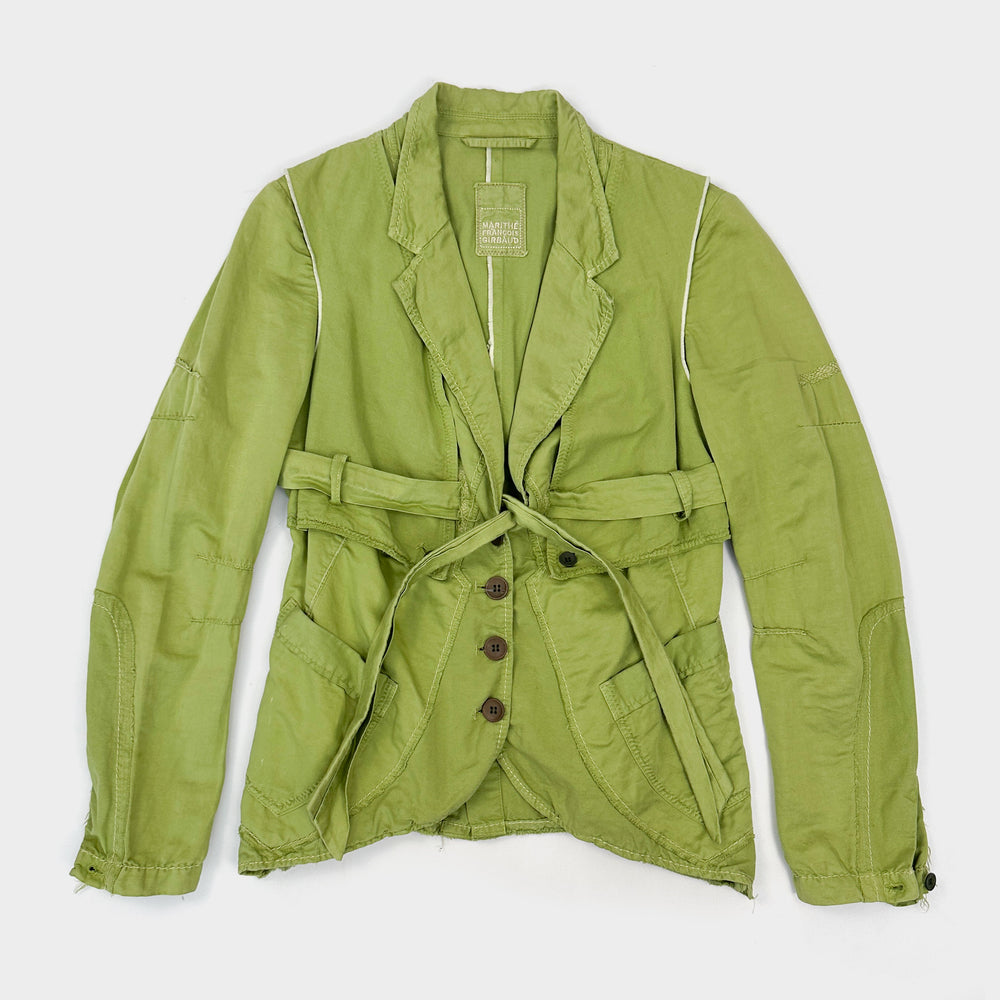 Marithé Francois Girbaud Green Utility Blazer 2000's