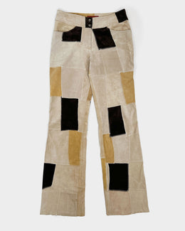 Redskins Suede Patchwork Multicolor Pants 1990's