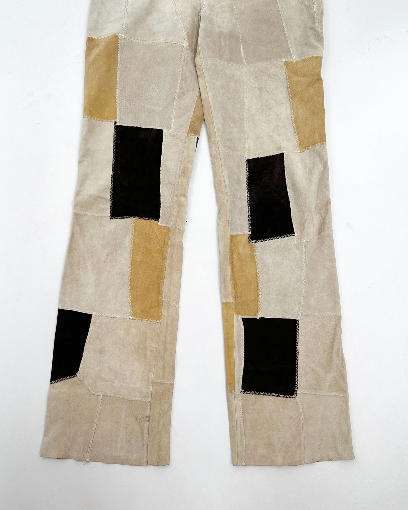 Redskins Suede Patchwork Multicolor Pants 1990's