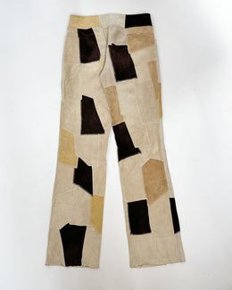 Redskins Suede Patchwork Multicolor Pants 1990's