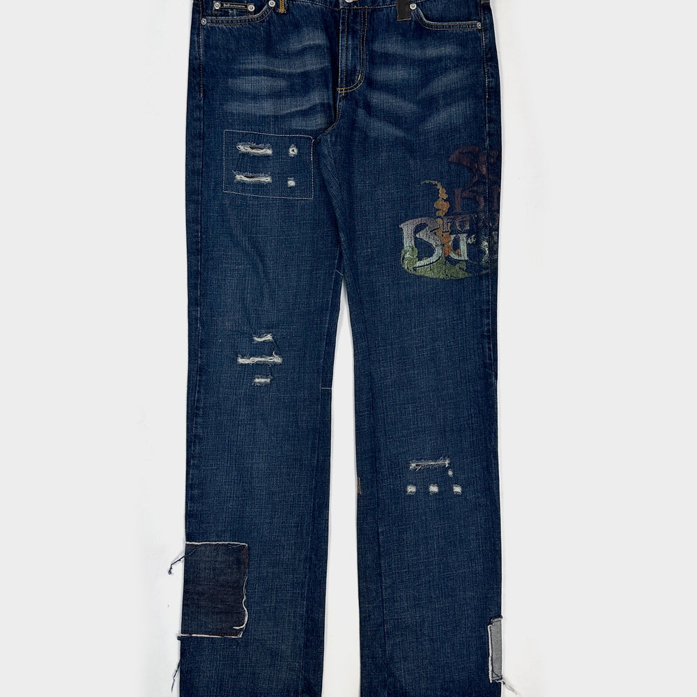 Dolce & Gabbana "Sex is my Business" Denim Pant 1990's