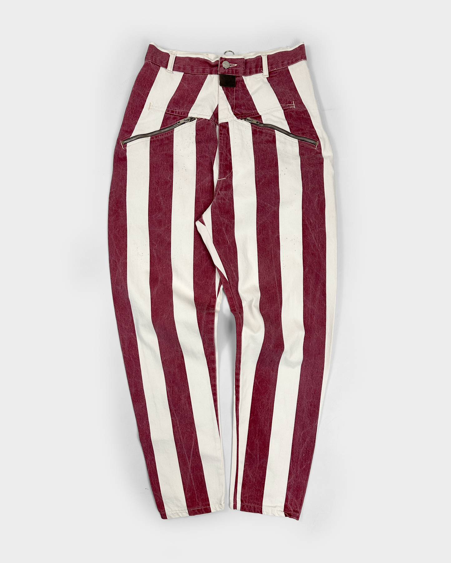 Marithé Francois Girbaud Balloon Striped Pants 1990's